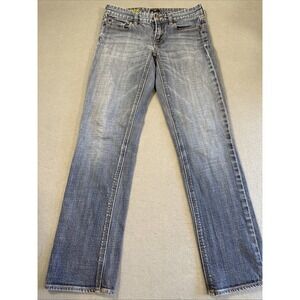 JEANS STRAIGHT J Crew Womens 27S Slim  Leg‎ Denim Classic Dark Wash